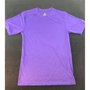 BSN Sports Performance Apparel Purple Short Sleeve T Shirt Athletic Mens Small